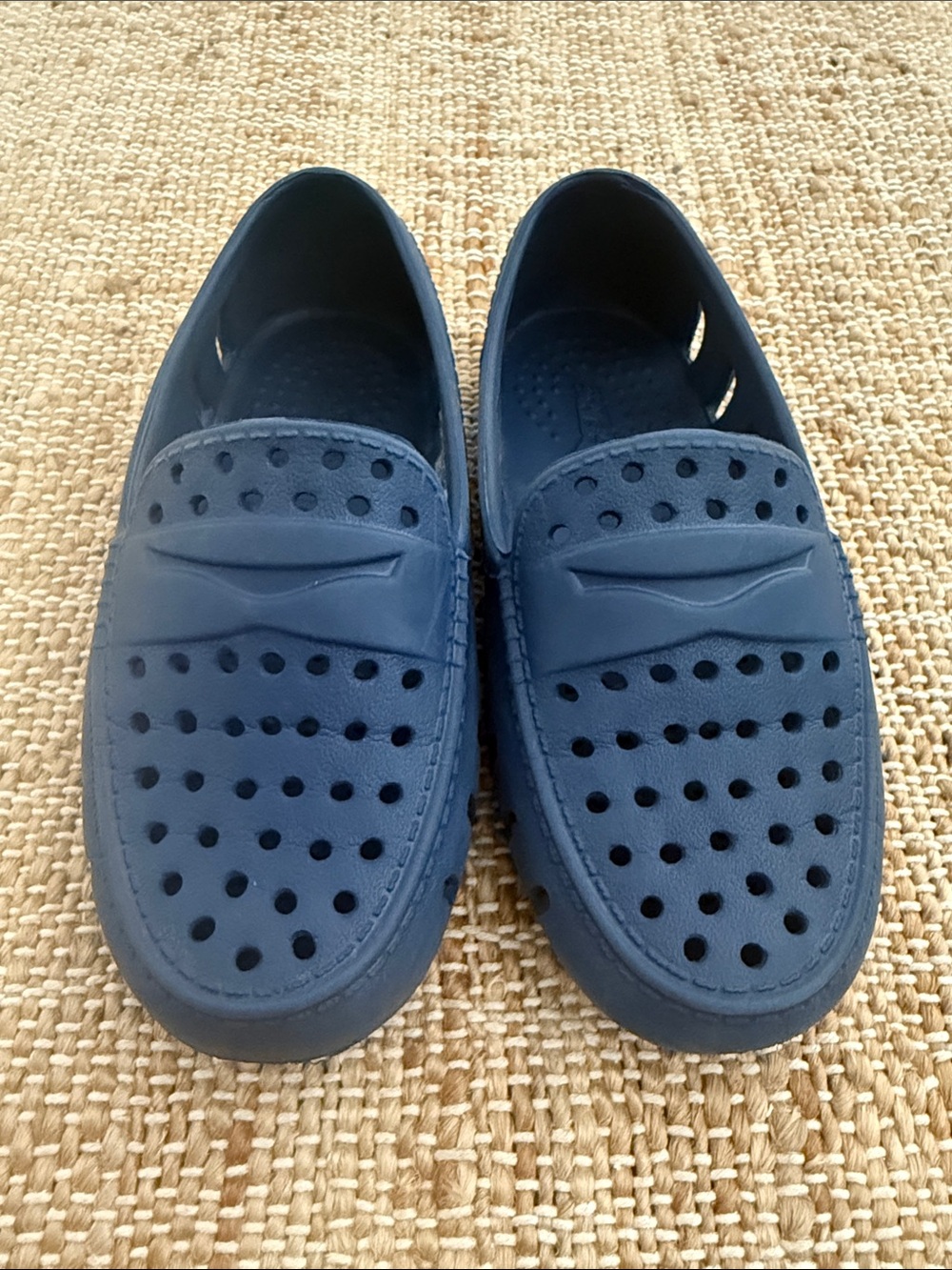 Floafers Navy White Sole Toddler size 10 Slip-On Loafers